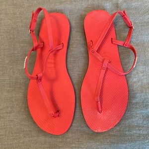 Red summer sandals!